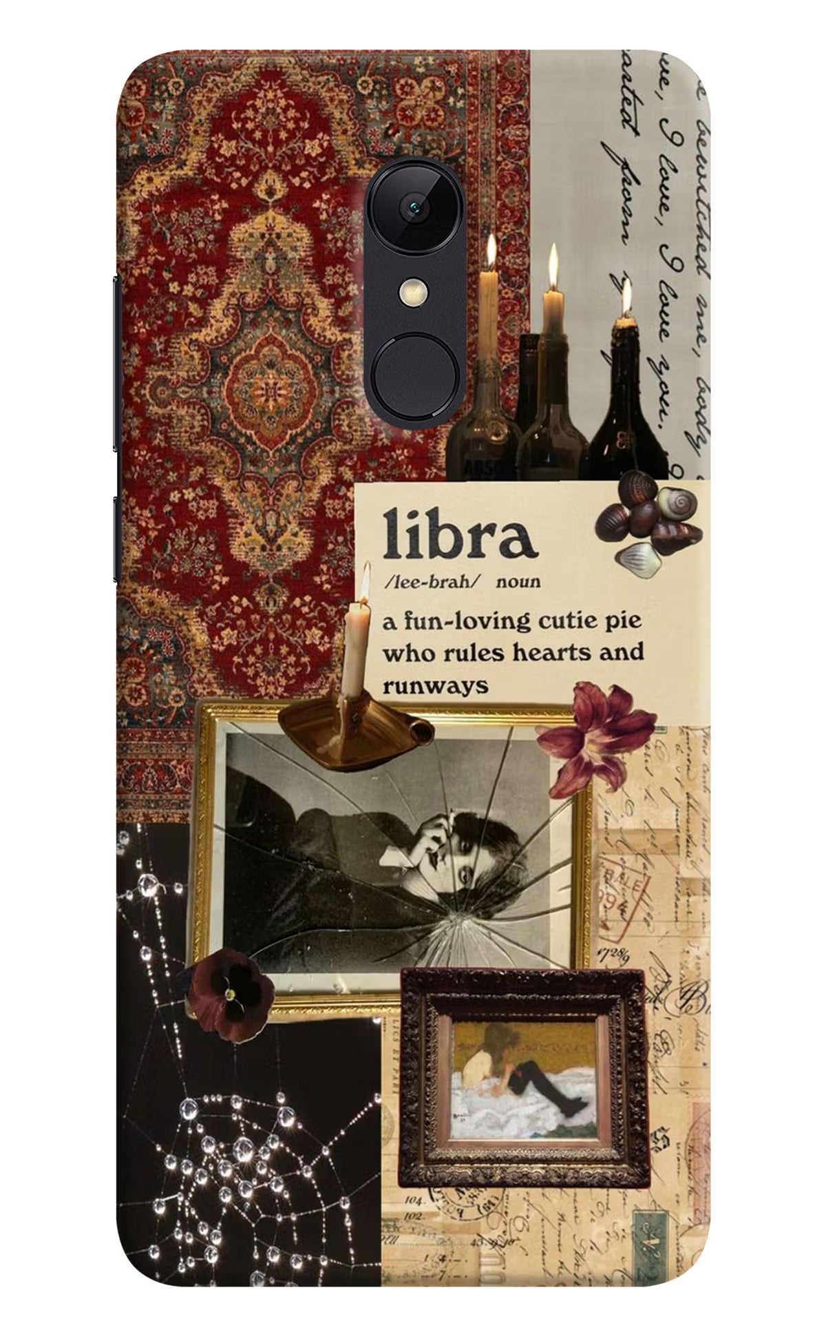 Libra Zodiac Redmi 5 Hard Case Back Cover by Casekaro
