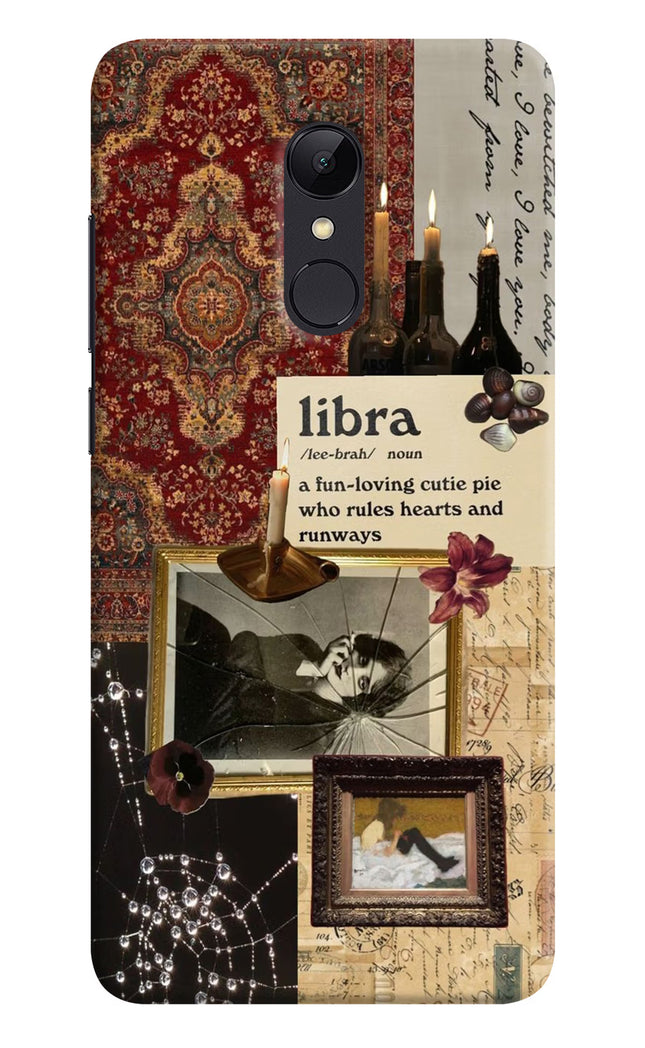 Libra Zodiac Redmi 5 Hard Case Back Cover by Casekaro
