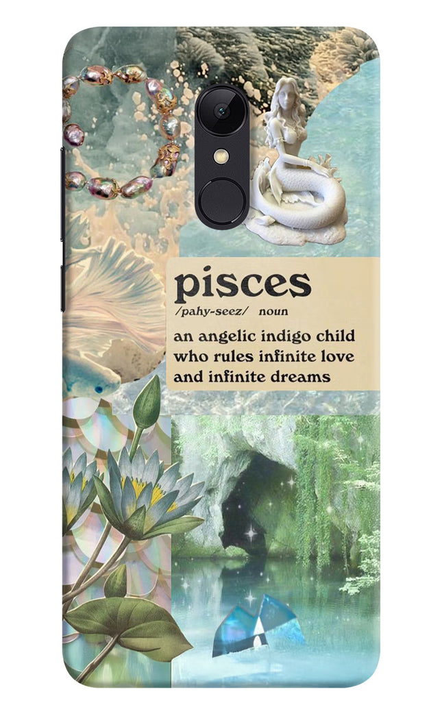 Pisces Zodiac Redmi 5 Hard Case Back Cover by Casekaro