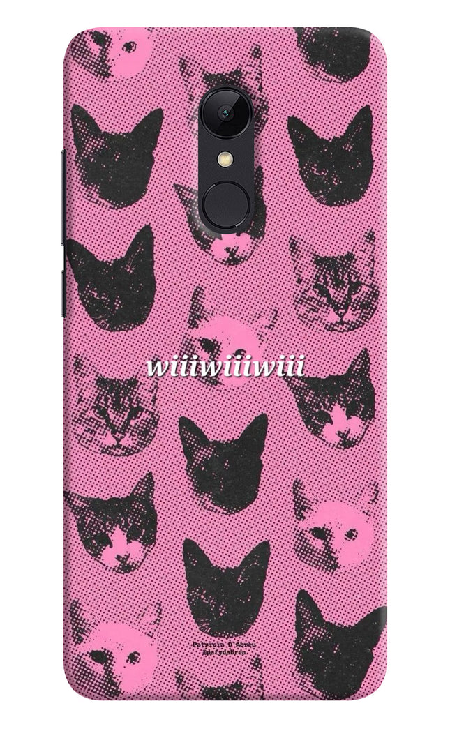 Pink Cats Redmi 5 Hard Case Back Cover by Casekaro