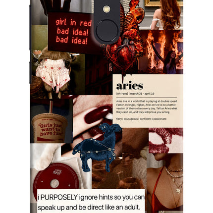 Zodiac Aries Redmi 5 Hard Case Back Cover by Casekaro