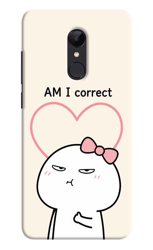 Always Right Redmi 5 Hard Case Back Cover by Casekaro
