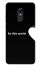 This World Redmi 5 Hard Case Back Cover by Casekaro