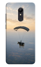 Skydiving Cow Redmi 5 Hard Case Back Cover by Casekaro
