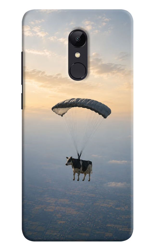 Skydiving Cow Redmi 5 Hard Case Back Cover by Casekaro