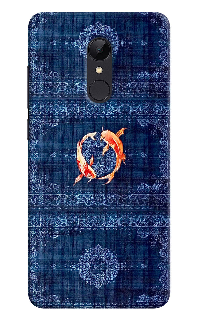 Koi Blue Redmi 5 Hard Case Back Cover by Casekaro