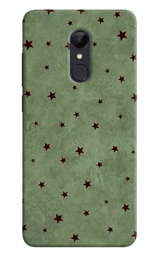 Green Stars Redmi 5 Hard Case Back Cover by Casekaro