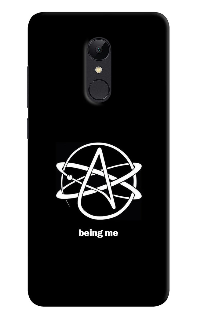 Atheist Symbol Redmi 5 Hard Case Back Cover by Casekaro