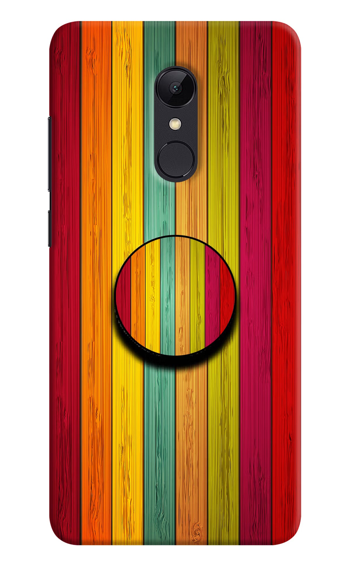 Multicolor Wooden Redmi 5 Pop Case by Casekaro