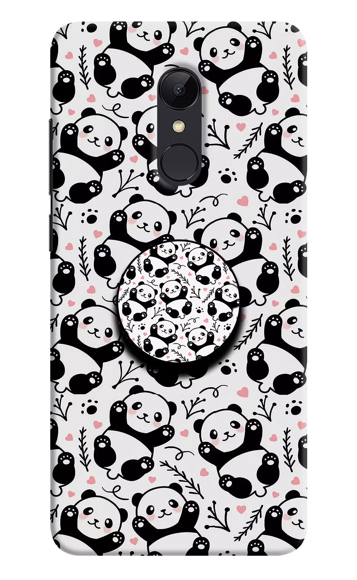 Cute Panda Redmi 5 Pop Case by Casekaro