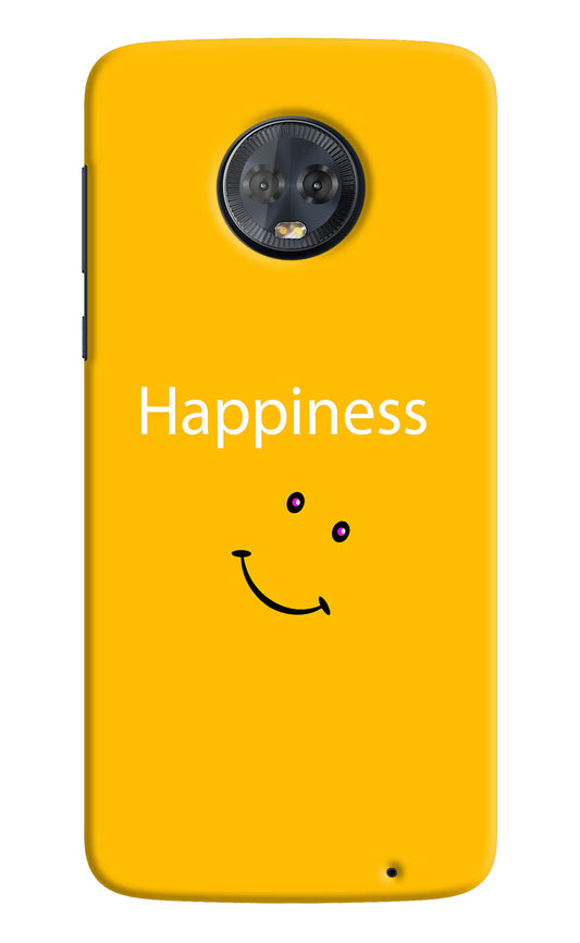 Happiness With Smiley Moto G6 Hard Case Back Cover by Casekaro