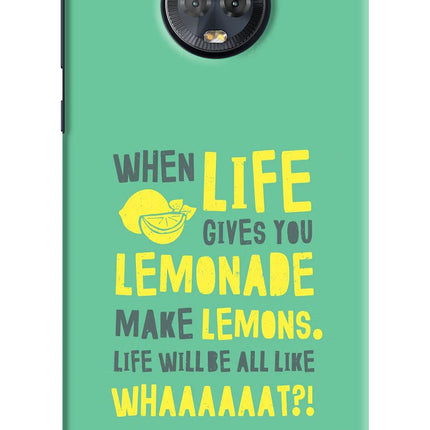 Quote Moto G6 Hard Case Back Cover by Casekaro