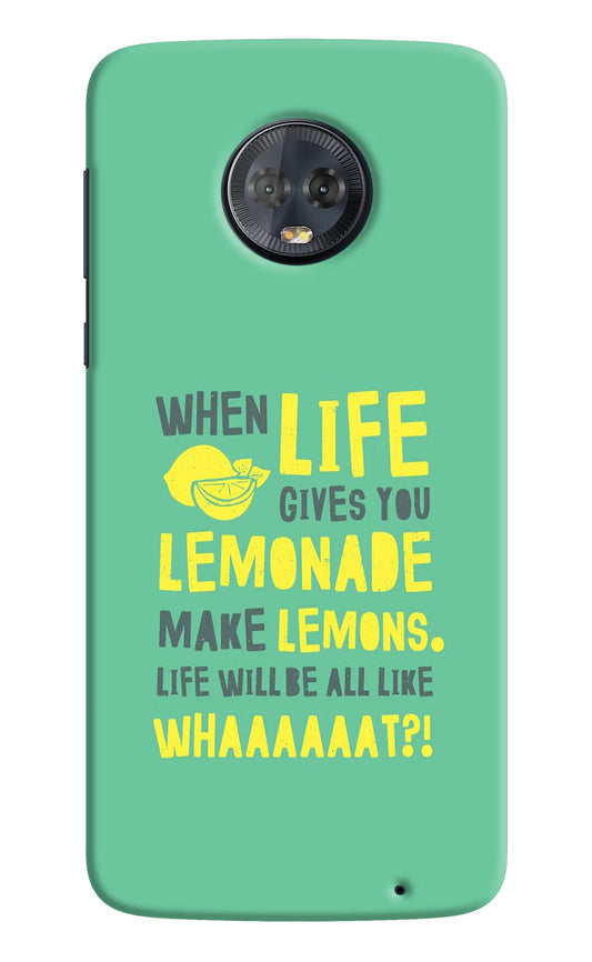 Quote Moto G6 Hard Case Back Cover by Casekaro