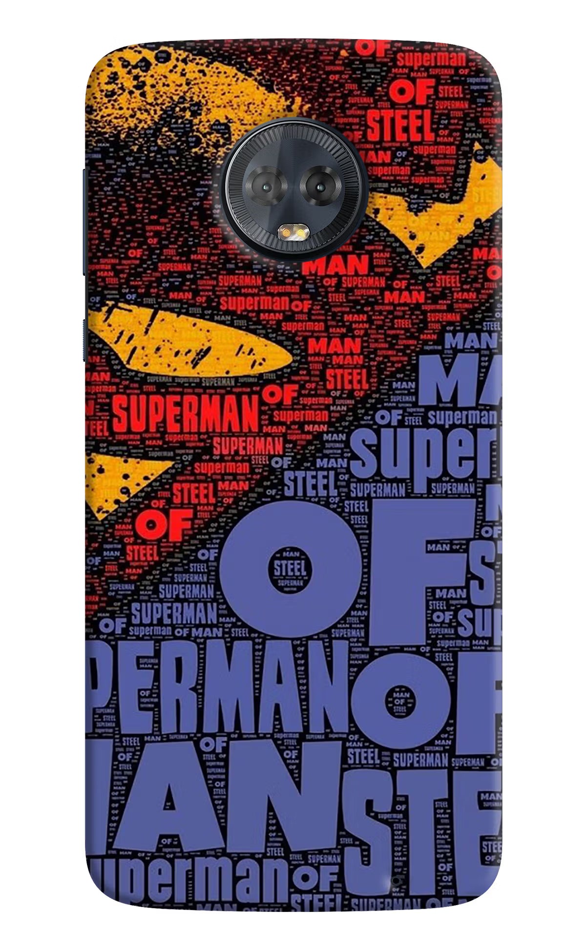 Superman Moto G6 Hard Case Back Cover by Casekaro