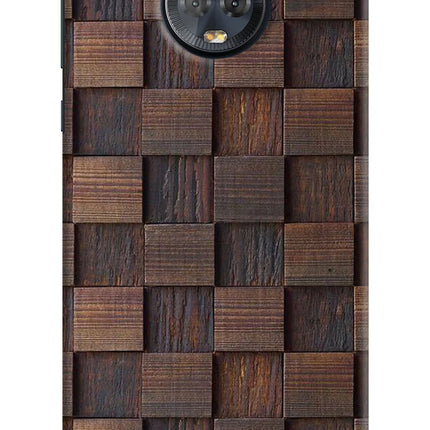 Wooden Cube Design Moto G6 Hard Case Back Cover by Casekaro