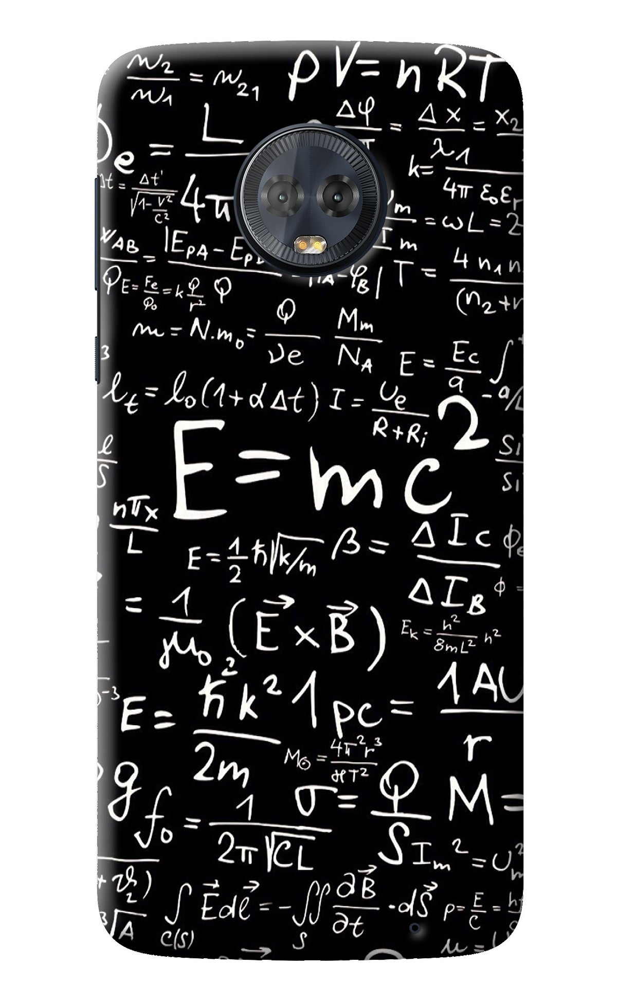 Physics Albert Einstein Formula Moto G6 Back Cover