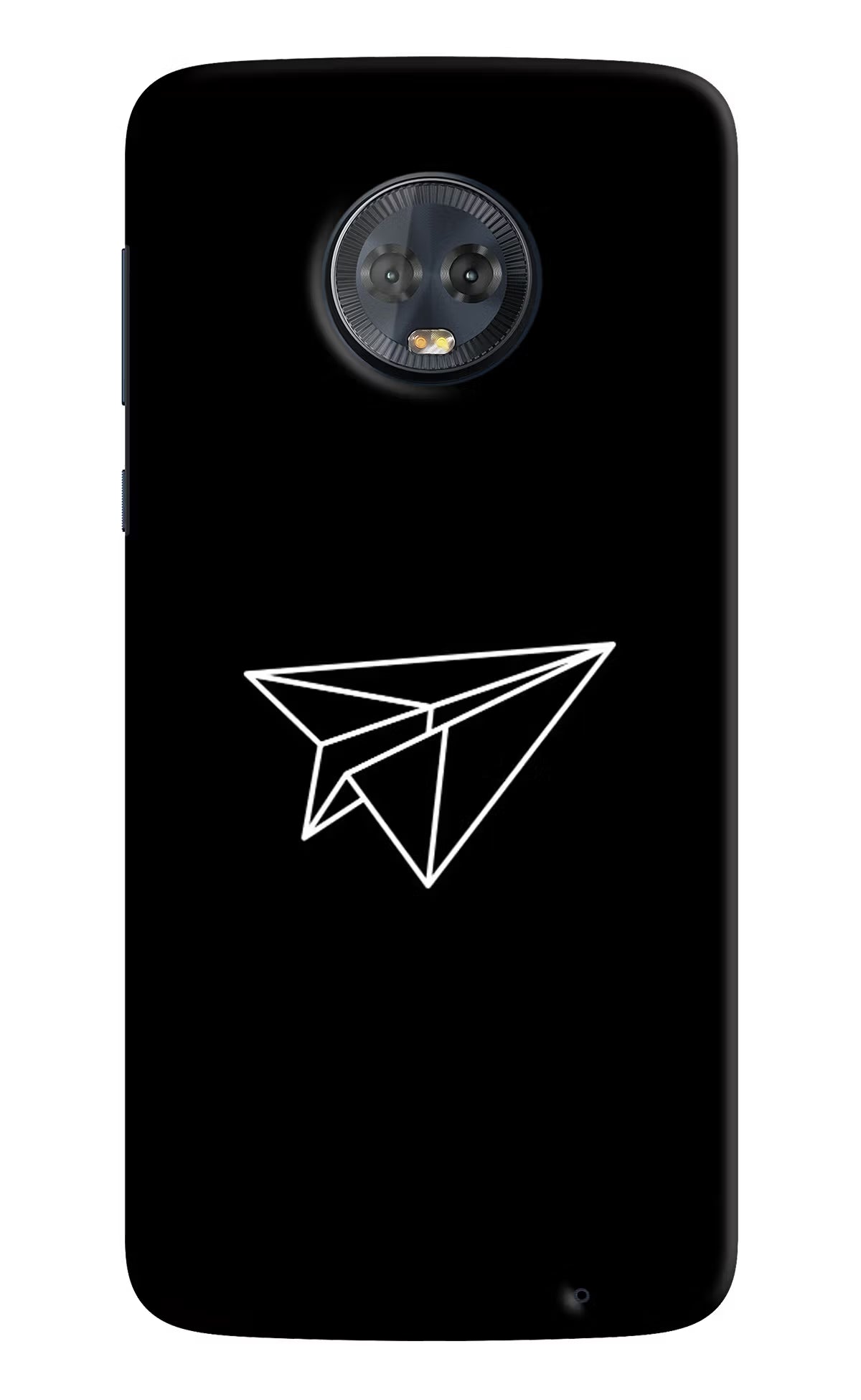 Paper Plane White Moto G6 Hard Case Back Cover by Casekaro