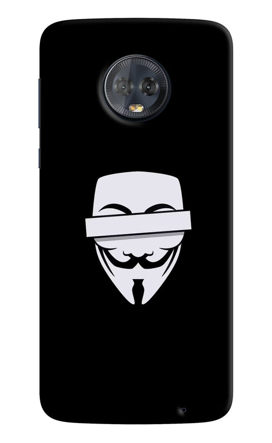 Anonymous Face Moto G6 Hard Case Back Cover by Casekaro