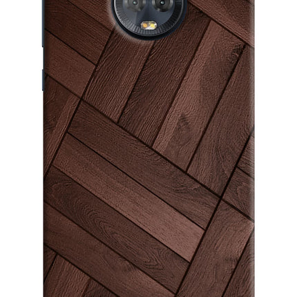 Wooden Texture Design Moto G6 Hard Case Back Cover by Casekaro