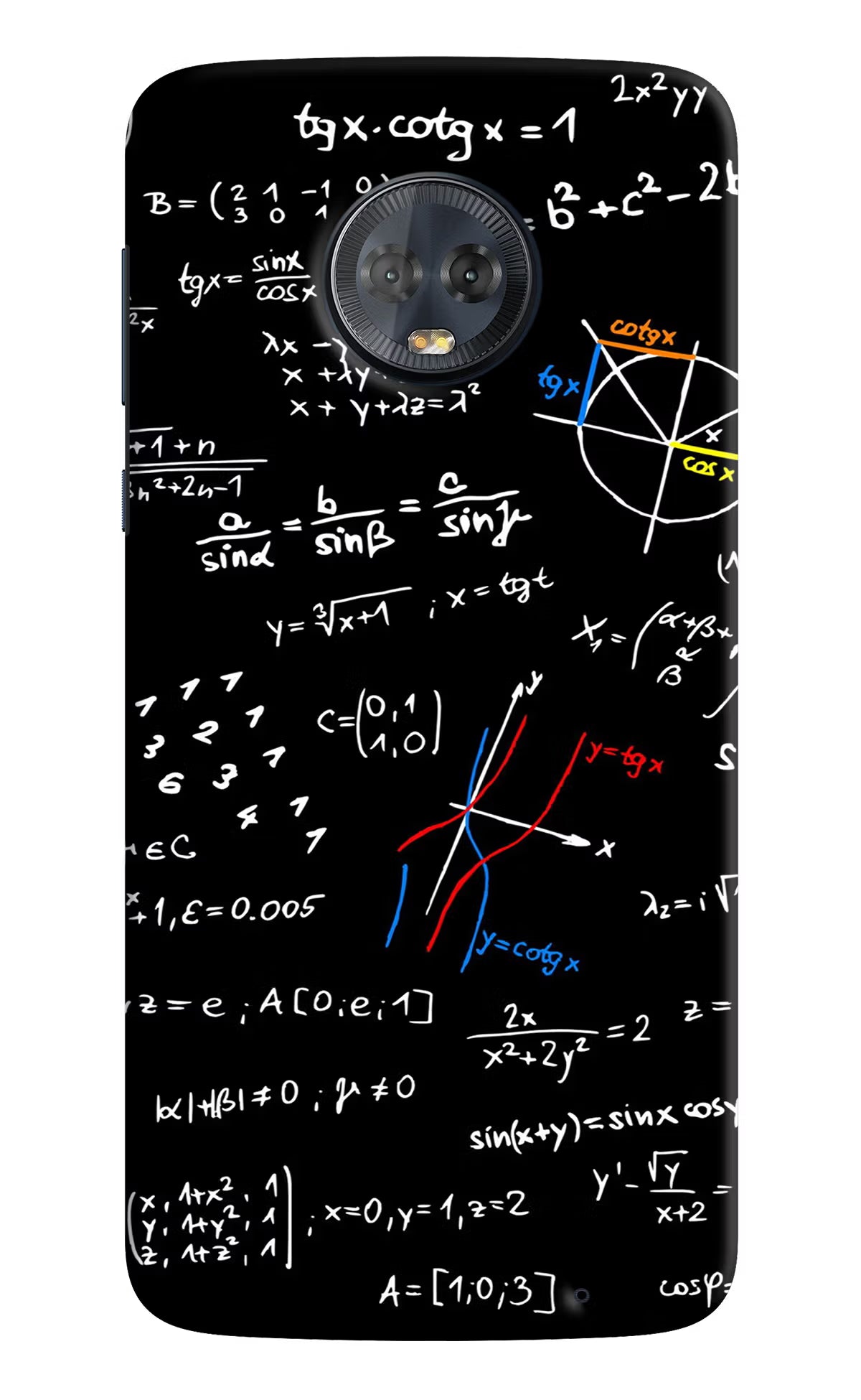 Mathematics Formula Moto G6 Hard Case Back Cover by Casekaro