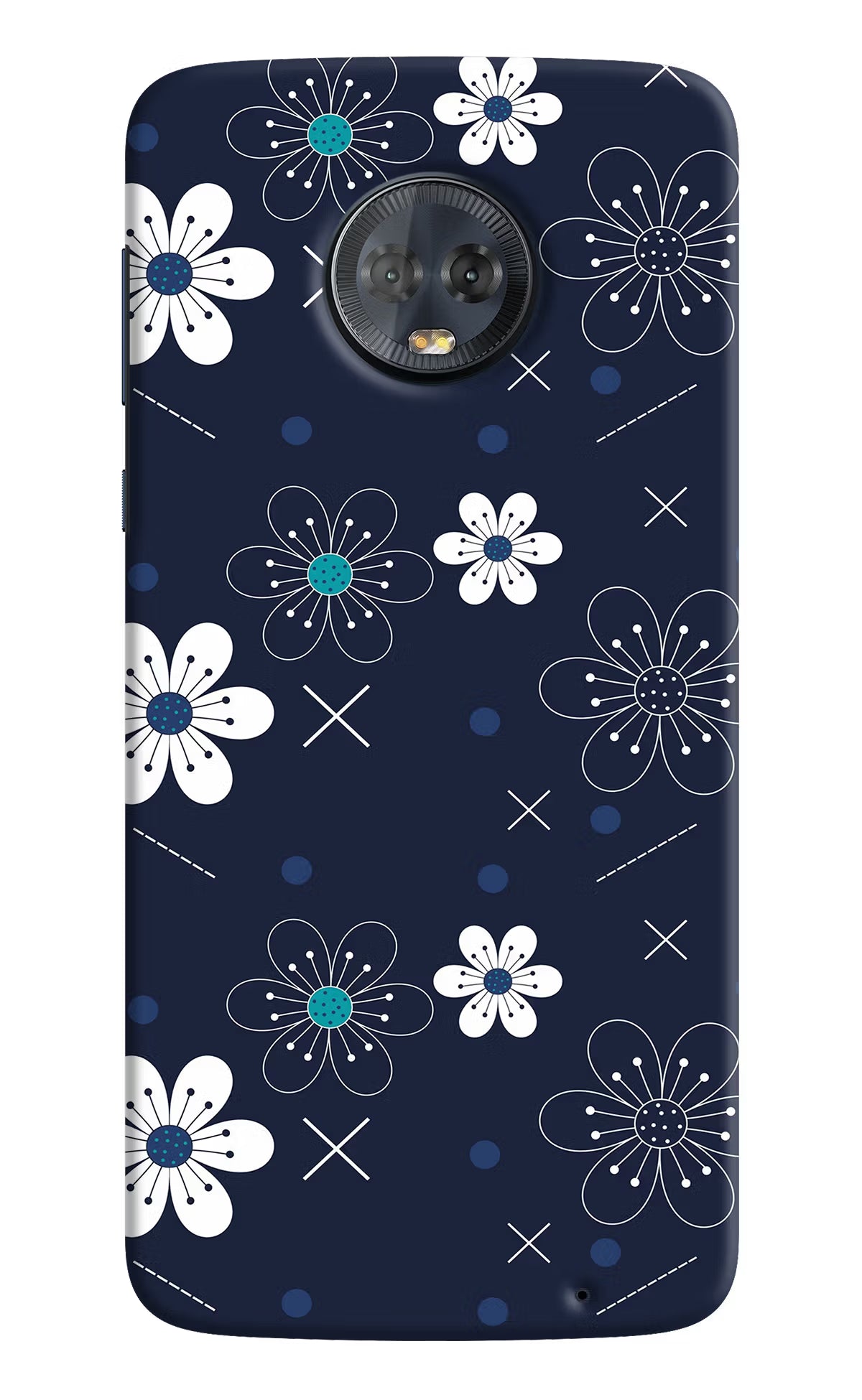 Flowers Moto G6 Hard Case Back Cover by Casekaro