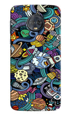 Space Abstract Moto G6 Hard Case Back Cover by Casekaro