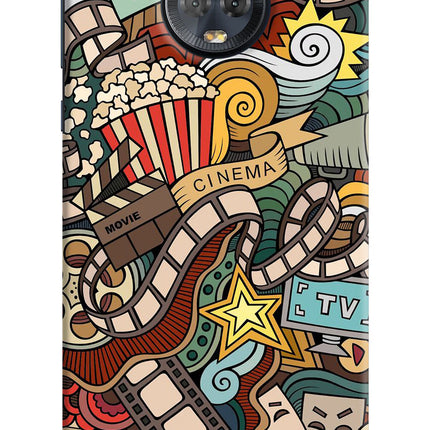 Cinema Abstract Moto G6 Hard Case Back Cover by Casekaro