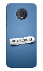 Be Original Moto G6 Hard Case Back Cover by Casekaro