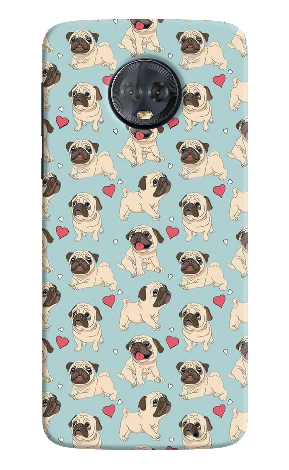 Pug Dog Moto G6 Hard Case Back Cover by Casekaro