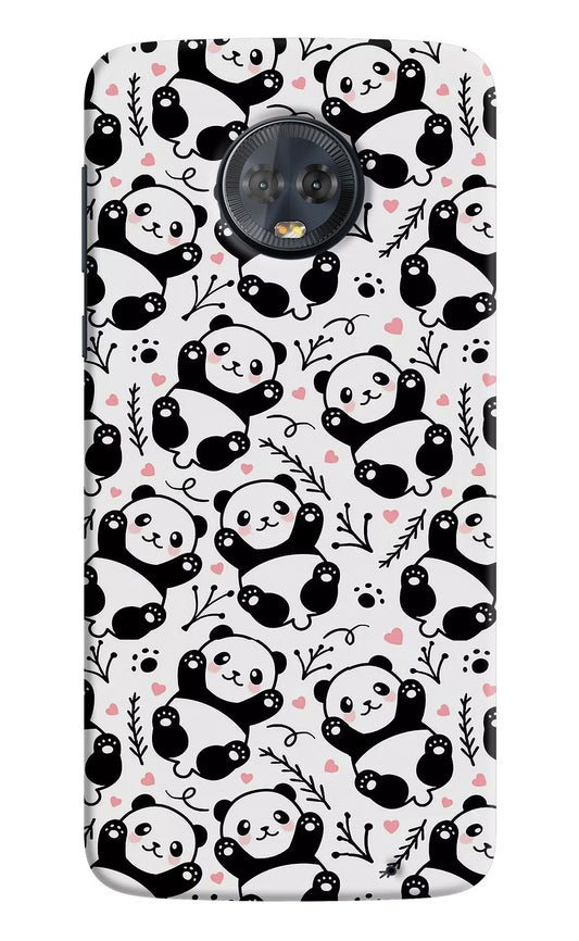 Cute Panda Moto G6 Hard Case Back Cover by Casekaro