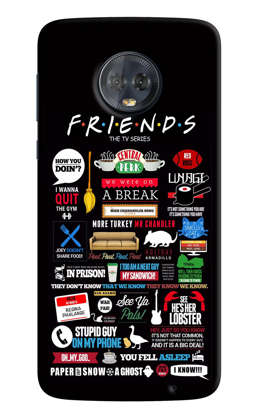 FRIENDS Moto G6 Back Cover, Hard case
