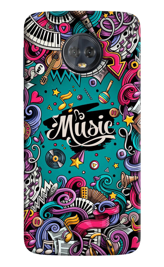 Music Graffiti Moto G6 Hard Case Back Cover by Casekaro