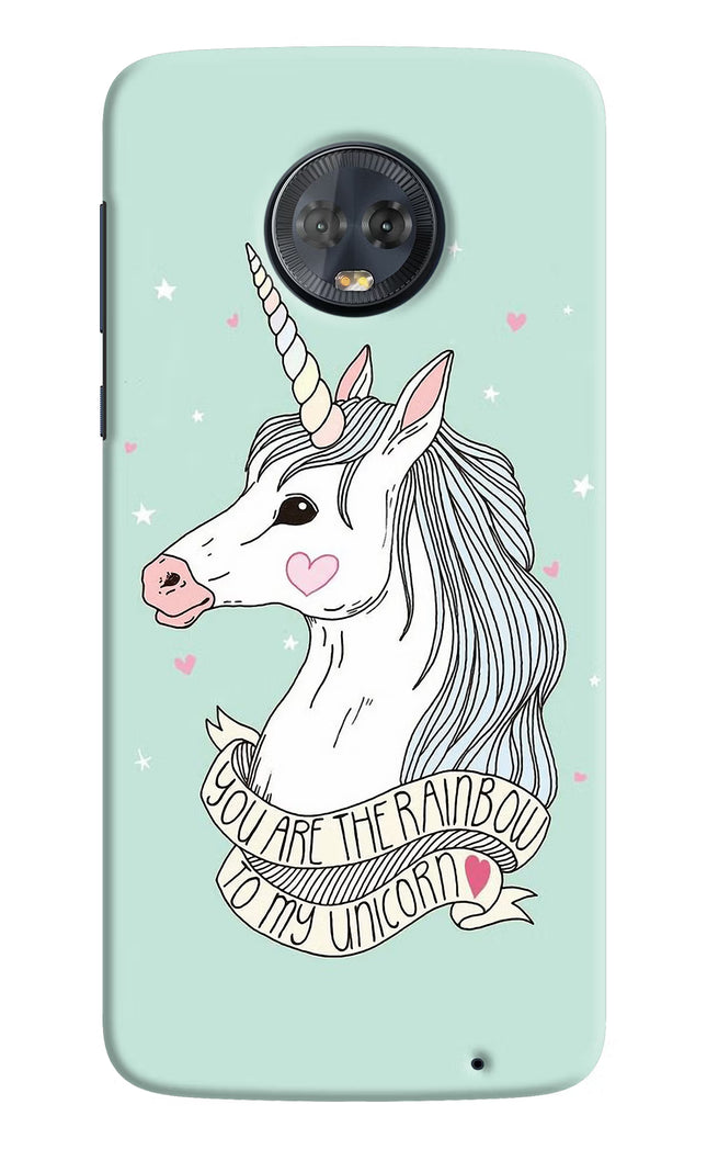 Unicorn Wallpaper Moto G6 Hard Case Back Cover by Casekaro