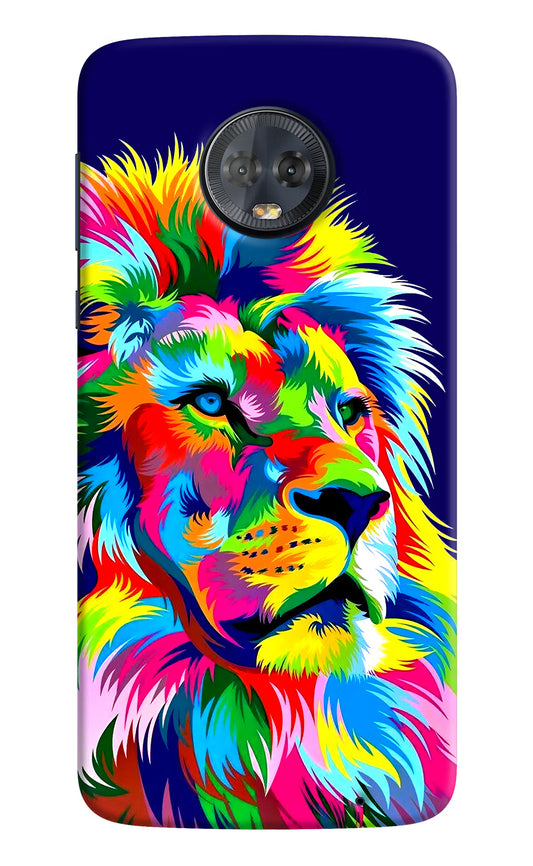 Vector Art Lion Moto G6 Hard Case Back Cover by Casekaro