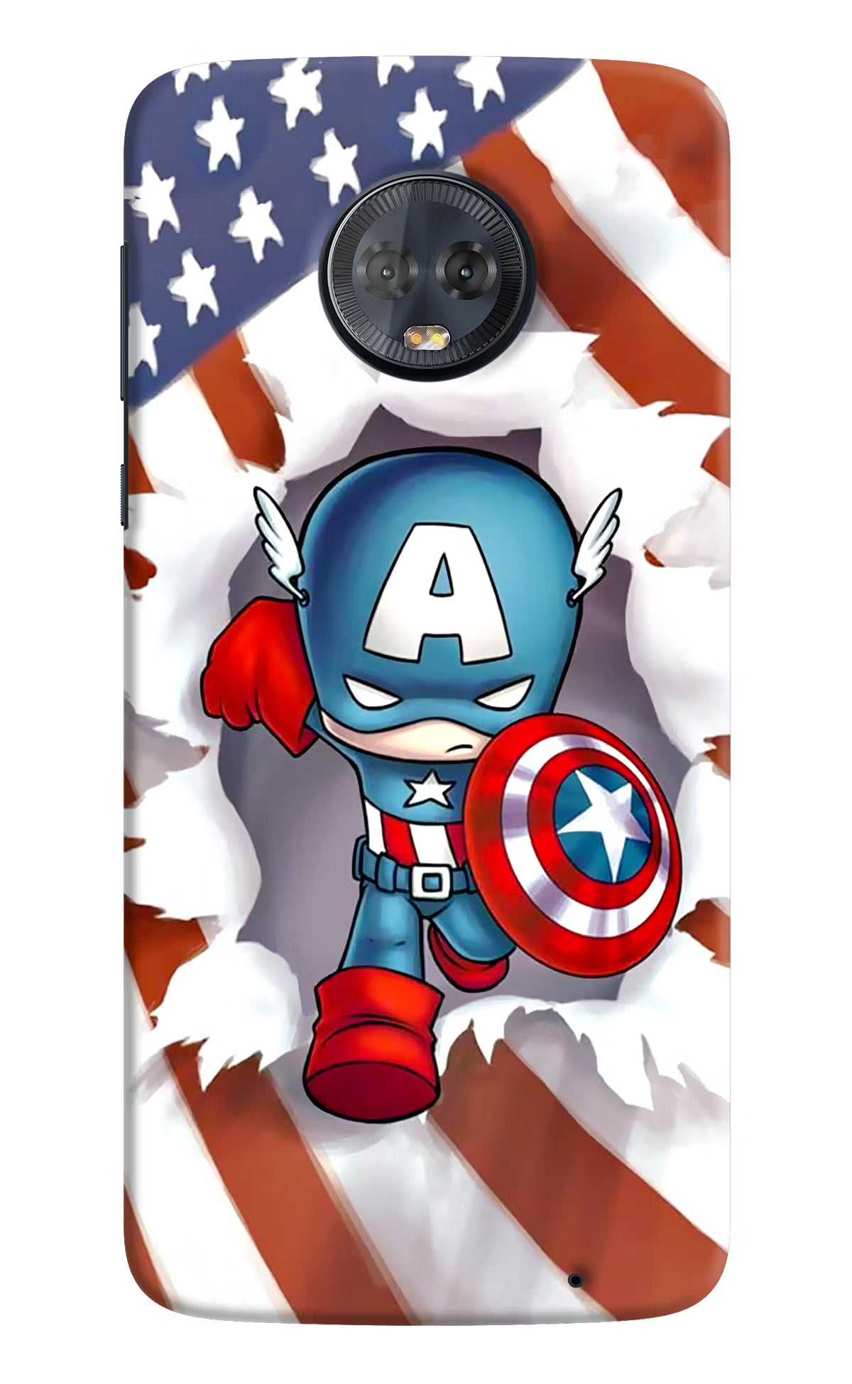 Captain America Moto G6 Hard Case Back Cover by Casekaro