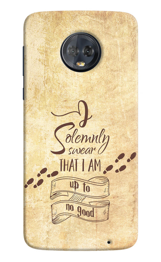 I Solemnly swear that i up to no good Moto G6 Hard Case Back Cover by Casekaro