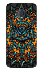 Angry Owl Art Moto G6 Hard Case Back Cover by Casekaro