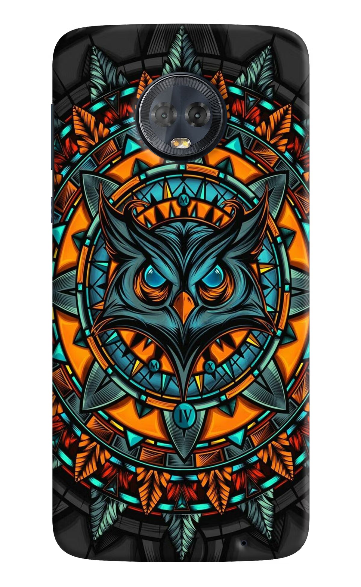Angry Owl Art Moto G6 Hard Case Back Cover by Casekaro