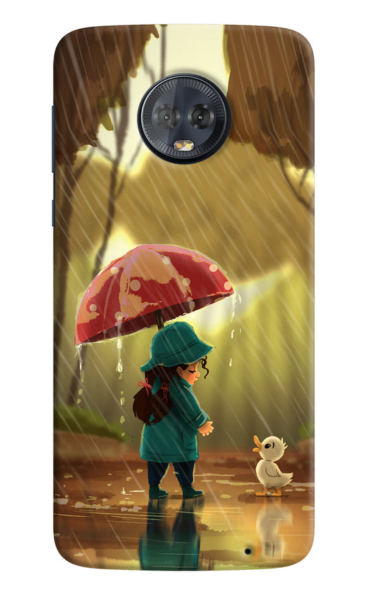 Rainy Day Moto G6 Hard Case Back Cover by Casekaro
