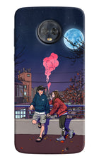 Chilling Couple Moto G6 Hard Case Back Cover by Casekaro