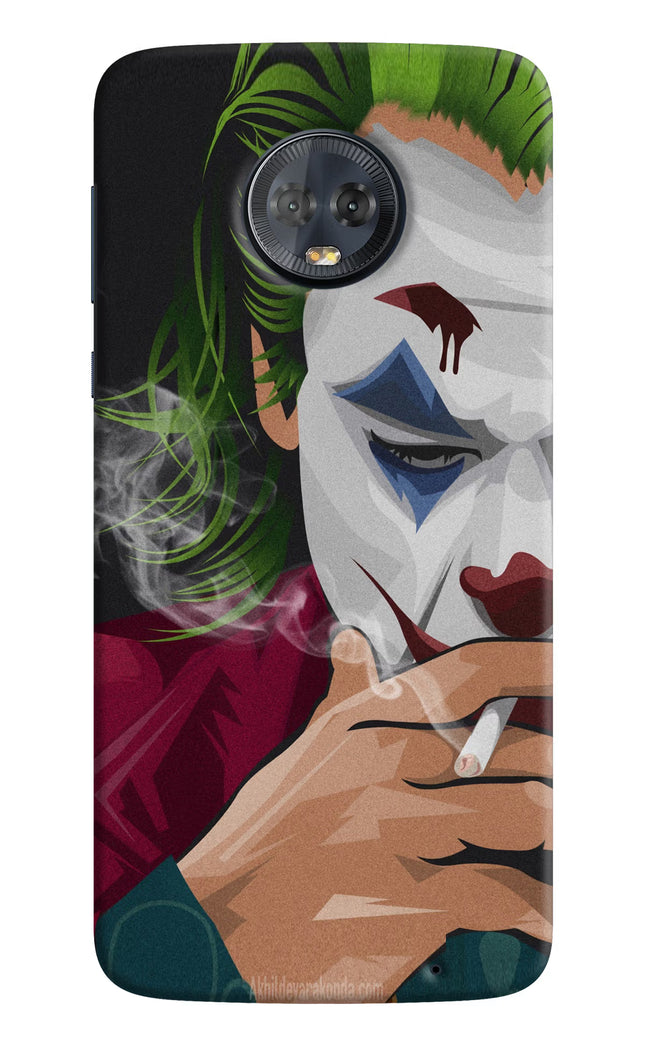 Joker Smoking Moto G6 Hard Case Back Cover by Casekaro