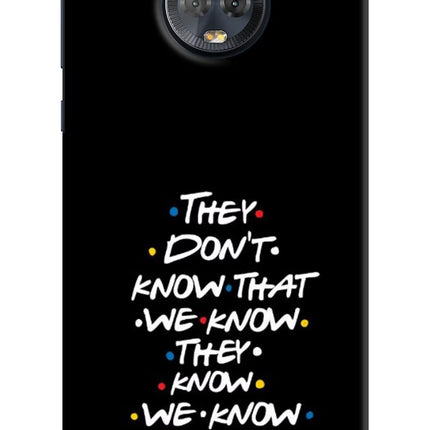 FRIENDS Dialogue Moto G6 Hard Case Back Cover by Casekaro