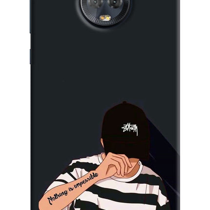 Aesthetic Boy Moto G6 Hard Case Back Cover by Casekaro