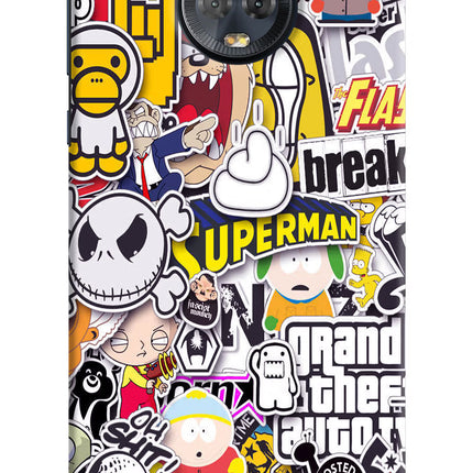 Sticker Bomb Moto G6 Hard Case Back Cover by Casekaro