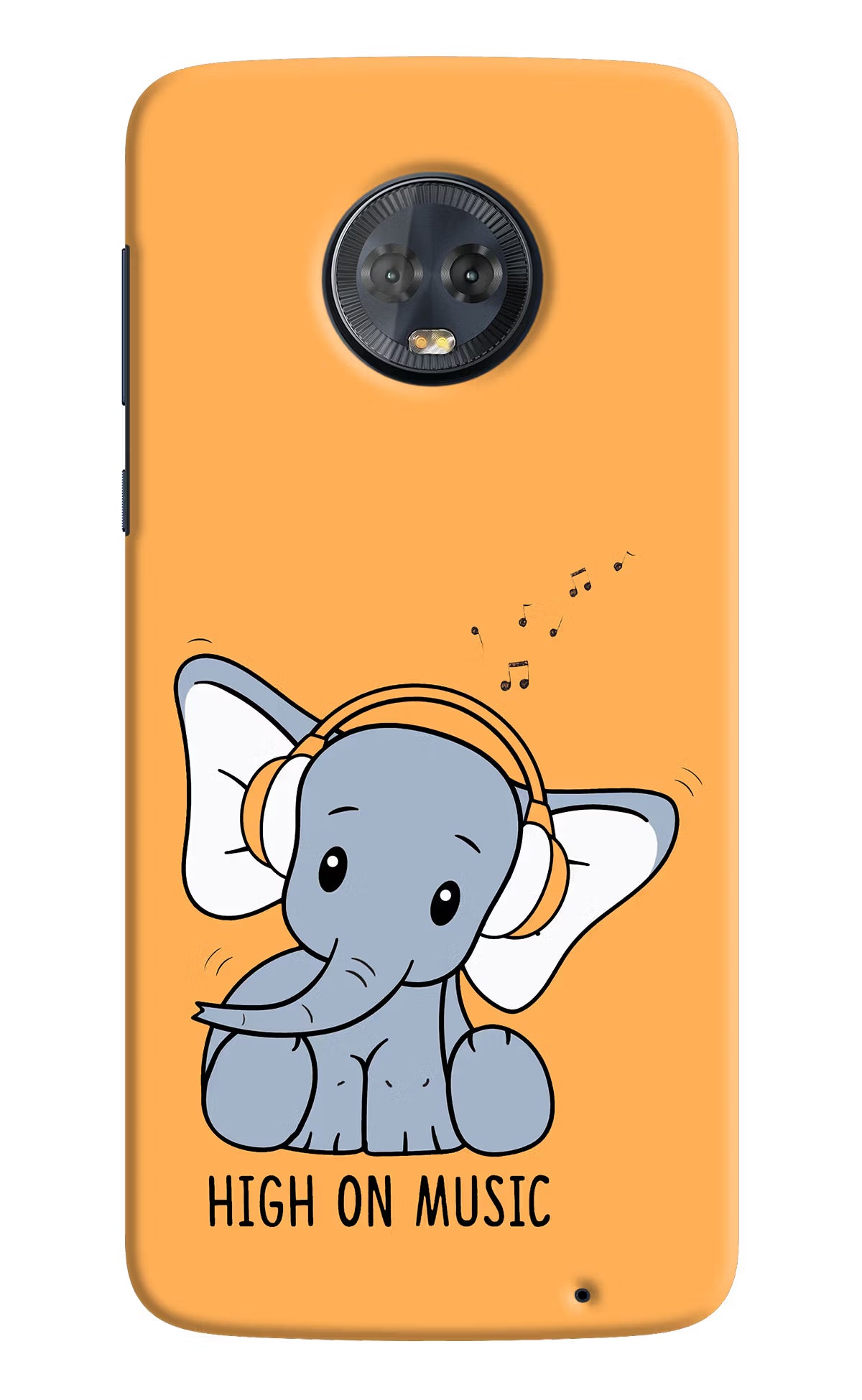 High On Music Moto G6 Hard Case Back Cover by Casekaro