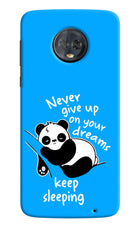 Keep Sleeping Moto G6 Hard Case Back Cover by Casekaro