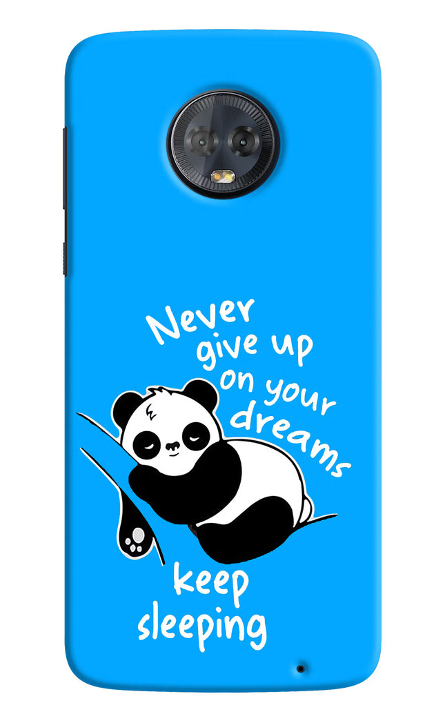 Keep Sleeping Moto G6 Hard Case Back Cover by Casekaro
