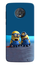 Minion Laughing Moto G6 Hard Case Back Cover by Casekaro