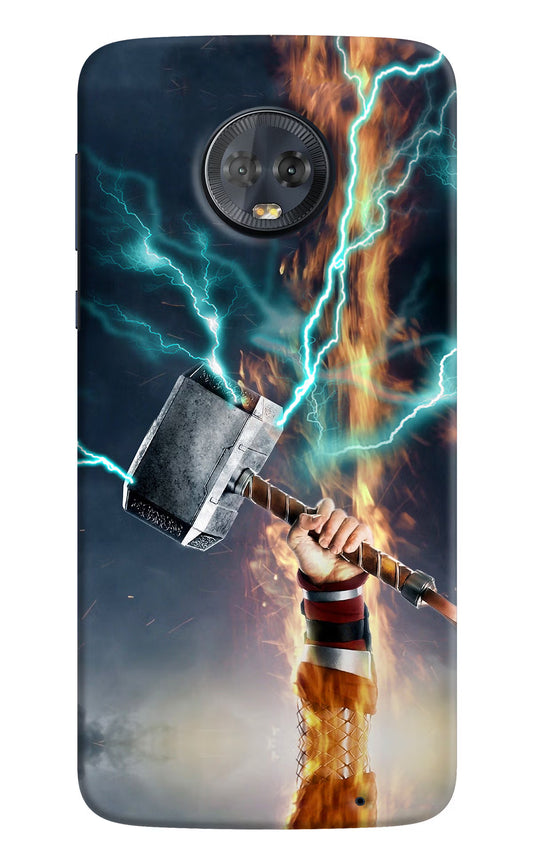 Thor Hammer Mjolnir Moto G6 Hard Case Back Cover by Casekaro