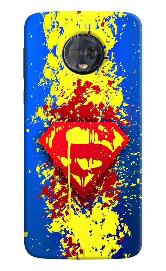 Superman logo Moto G6 Hard Case Back Cover by Casekaro